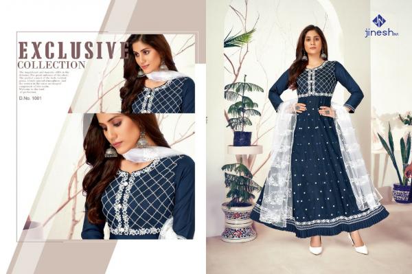 Jinesh Nx Rimzim Silk  Designer Wear Kurti With Dupatta Collection